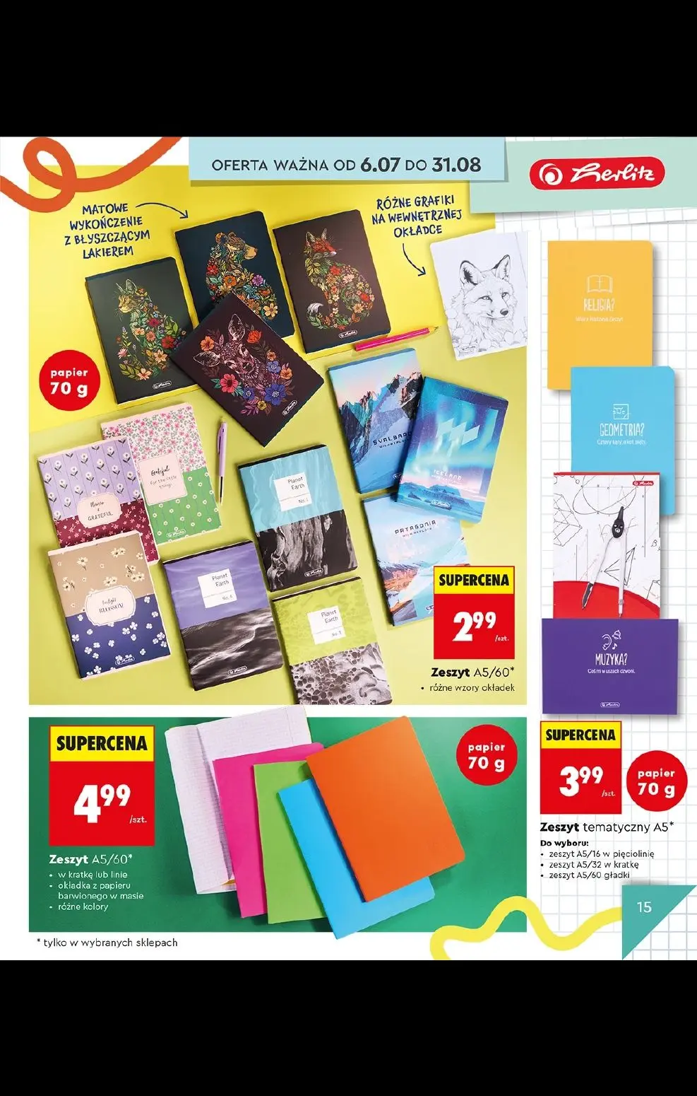 gazetka promocyjna Biedronka Do mojej szkoły idę! - Strona 15