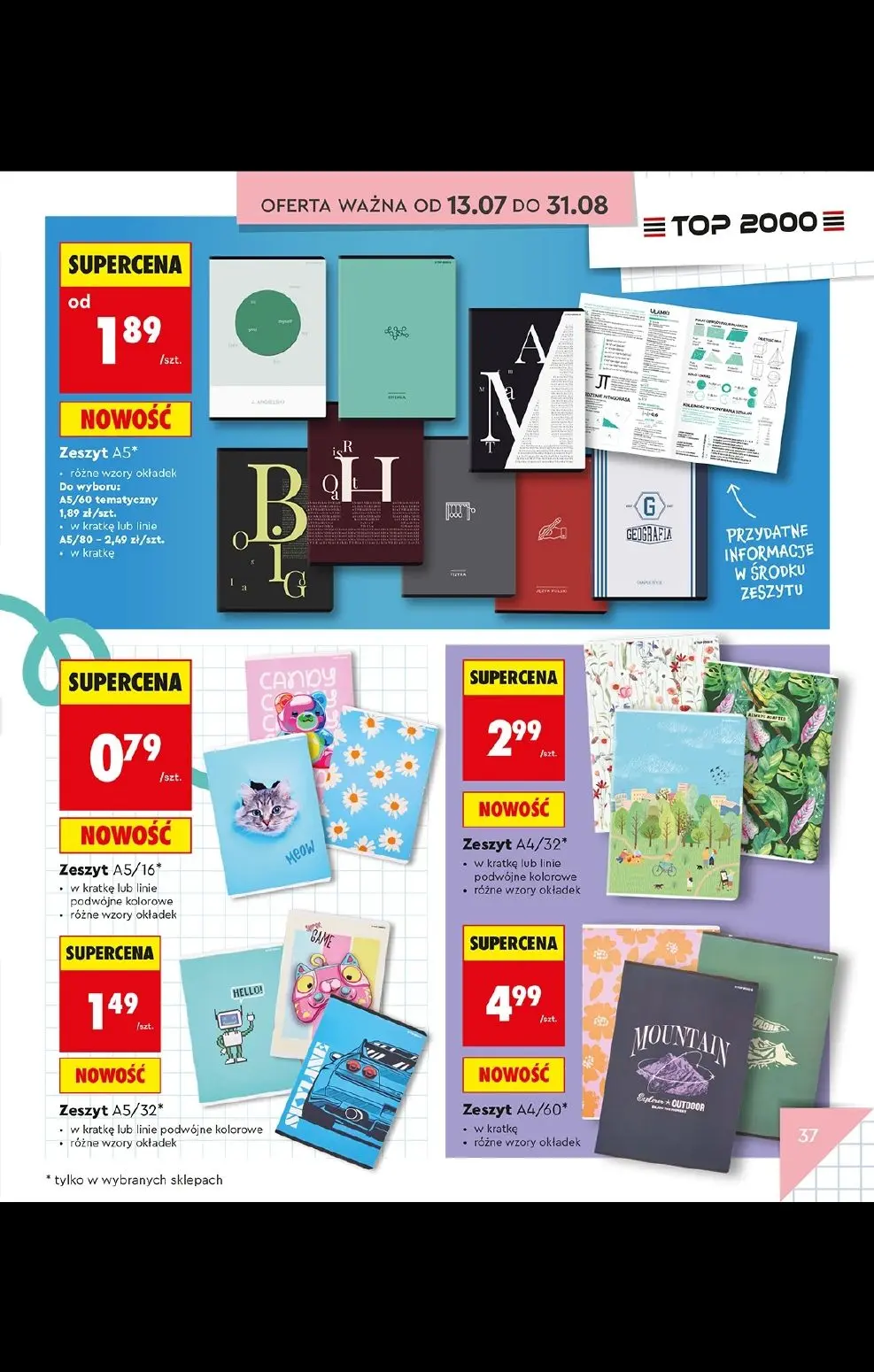 gazetka promocyjna Biedronka Do mojej szkoły idę! - Strona 37