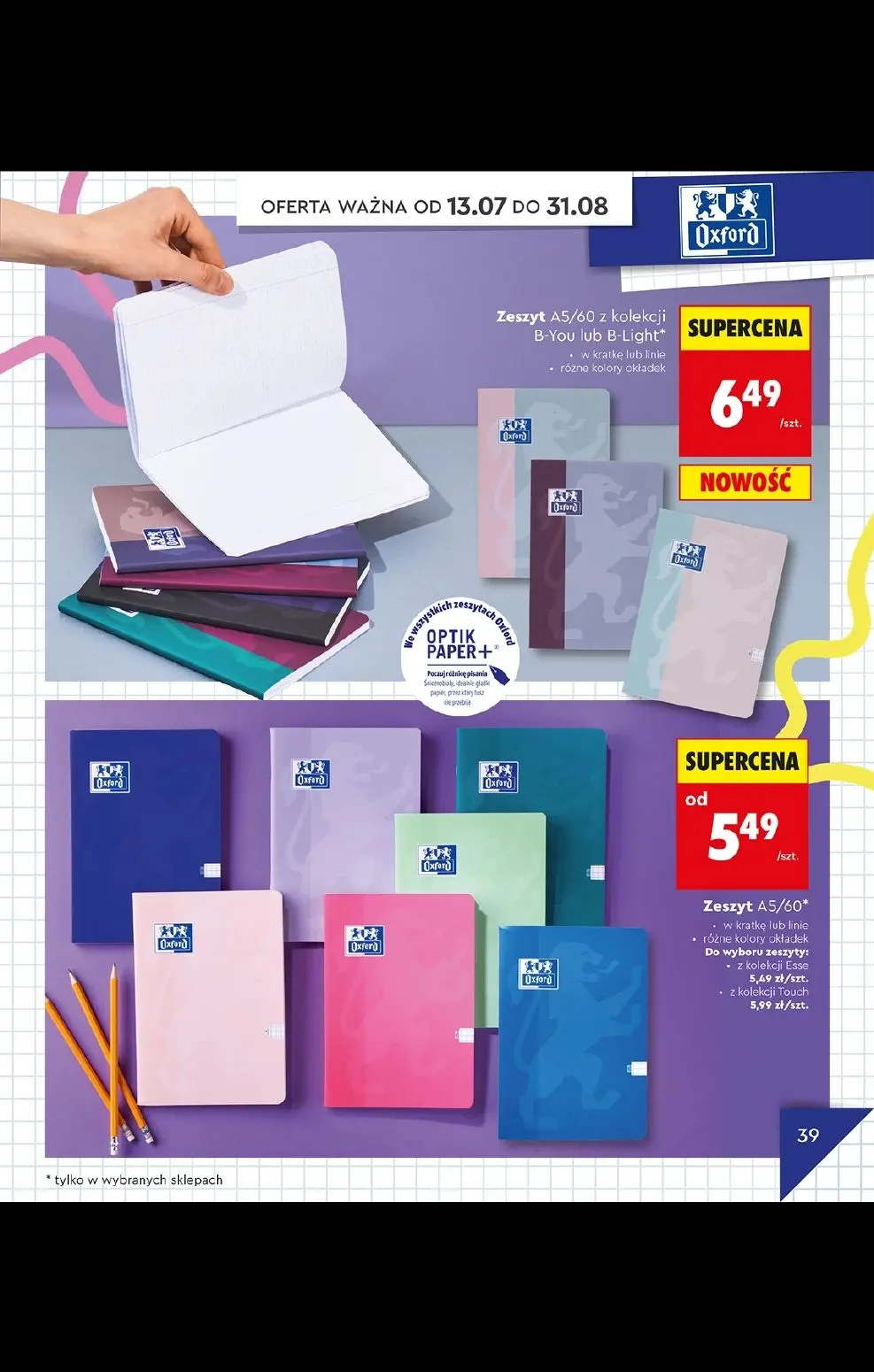 gazetka promocyjna Biedronka Do mojej szkoły idę! - Strona 39
