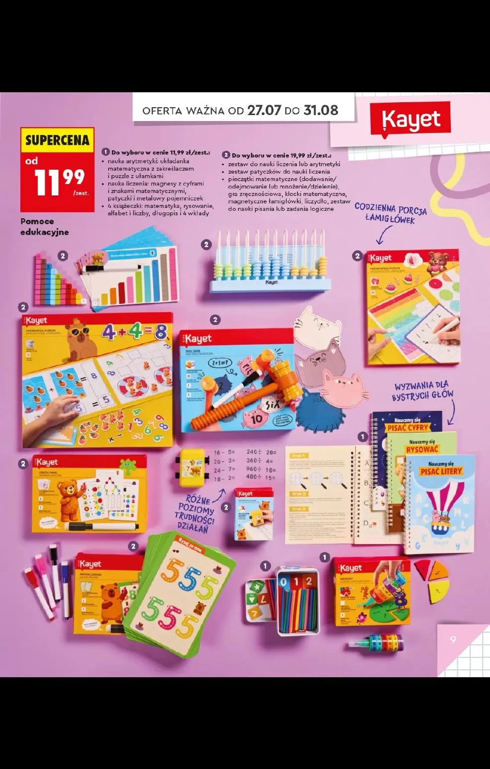 gazetka promocyjna Biedronka Do mojej szkoły idę! - Strona 9