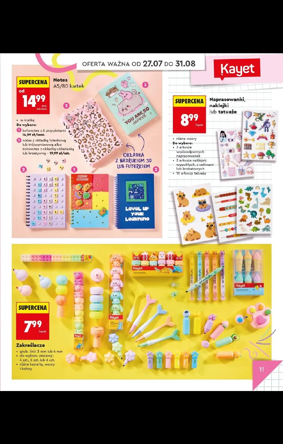 gazetka promocyjna Biedronka Do mojej szkoły idę! - Strona 11