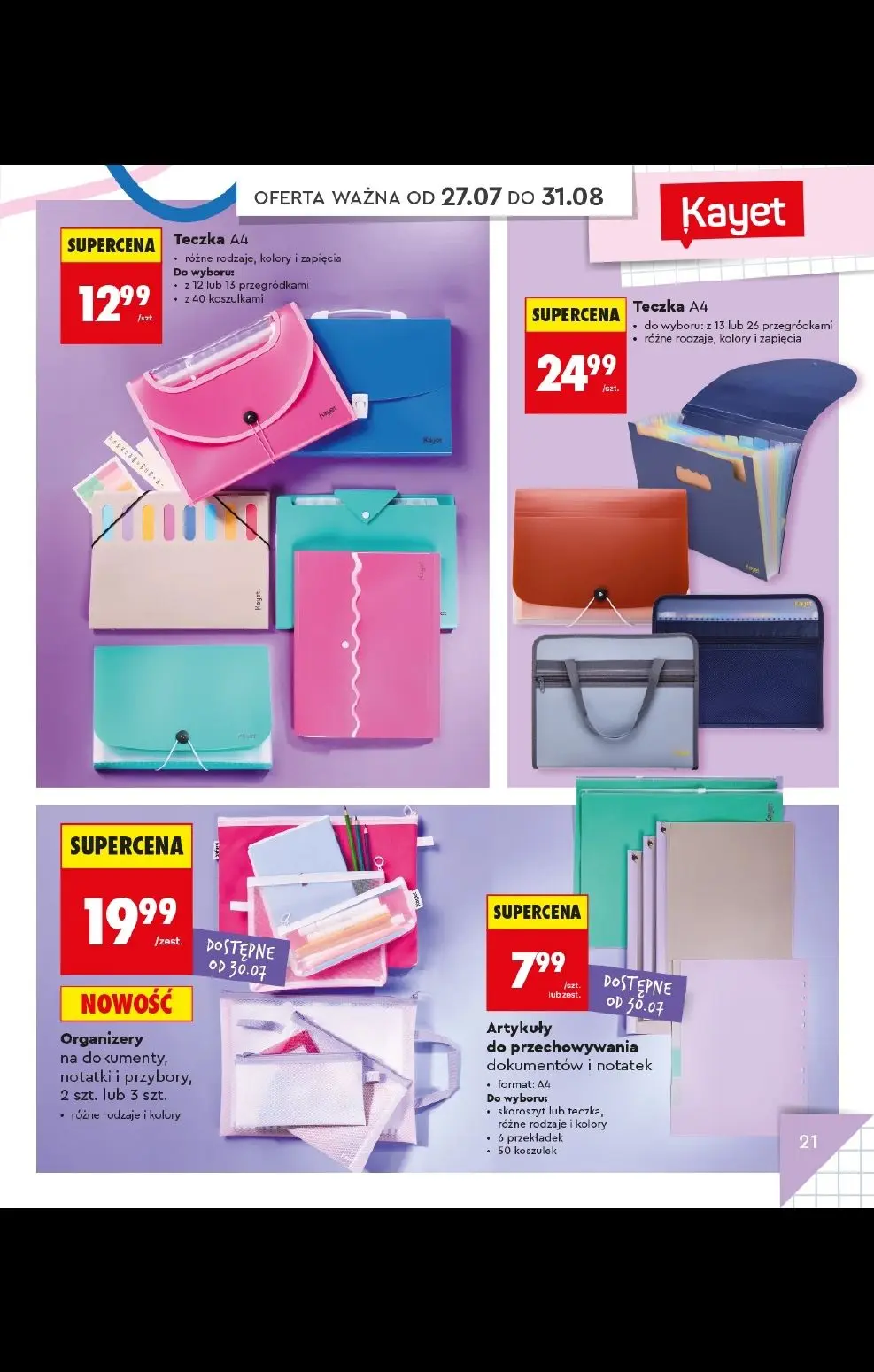gazetka promocyjna Biedronka Do mojej szkoły idę! - Strona 21