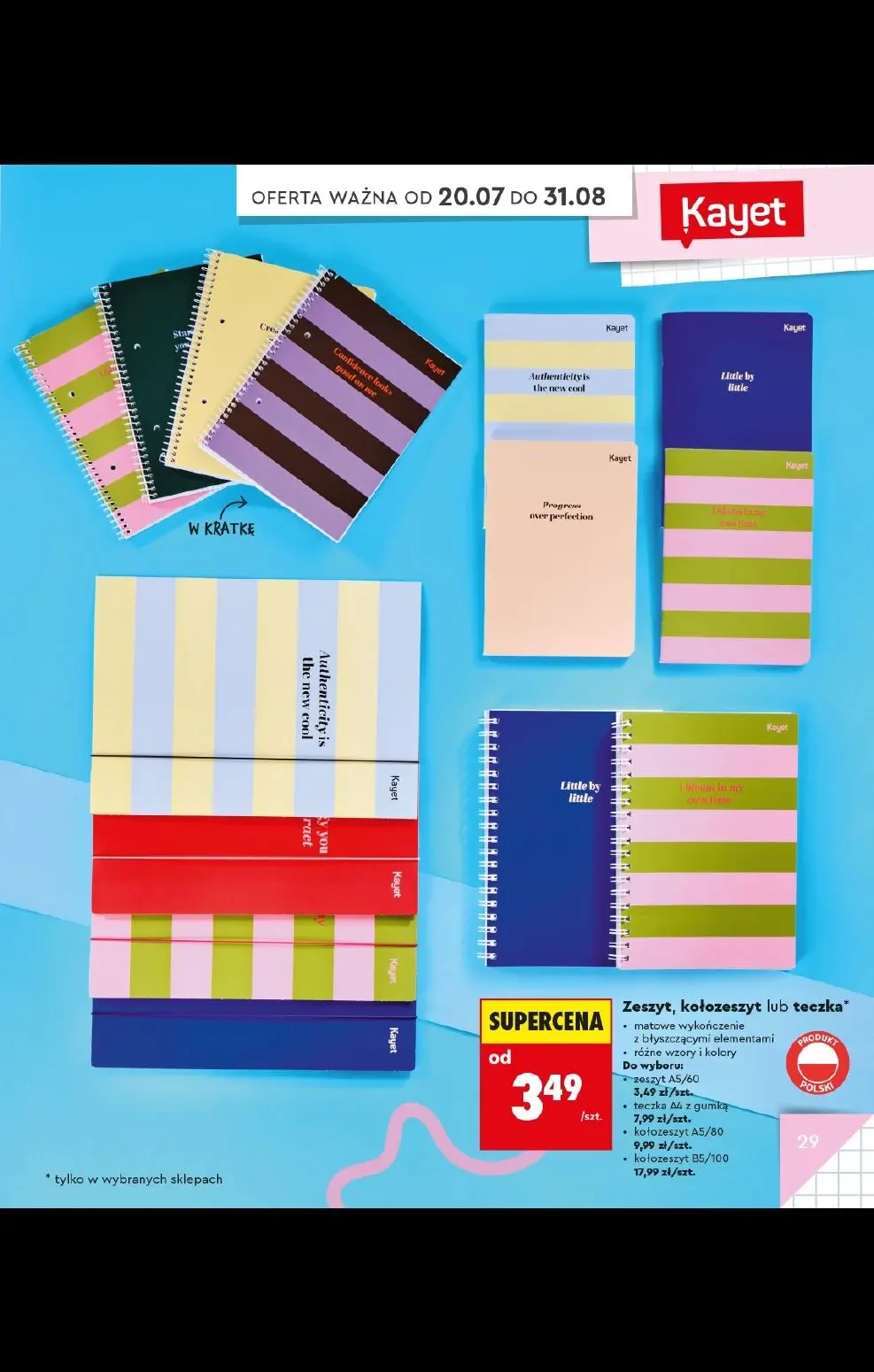 gazetka promocyjna Biedronka Do mojej szkoły idę! - Strona 29