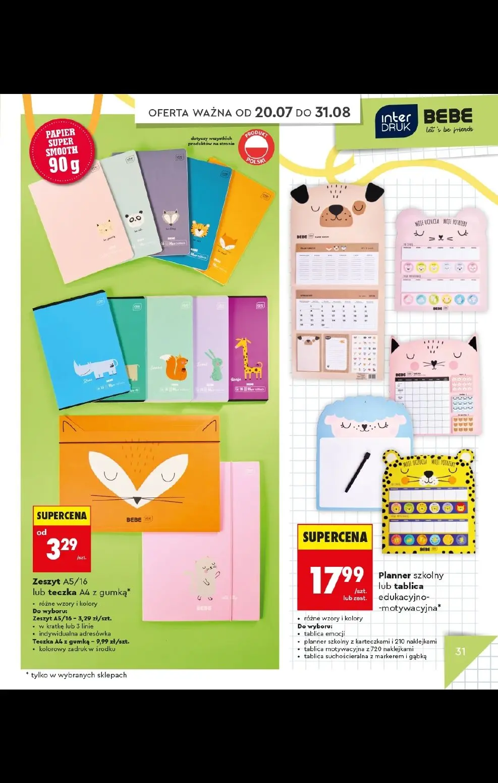 gazetka promocyjna Biedronka Do mojej szkoły idę! - Strona 31