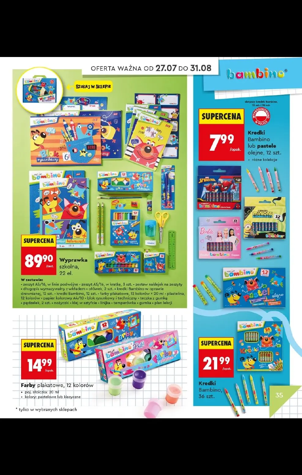 gazetka promocyjna Biedronka Do mojej szkoły idę! - Strona 35