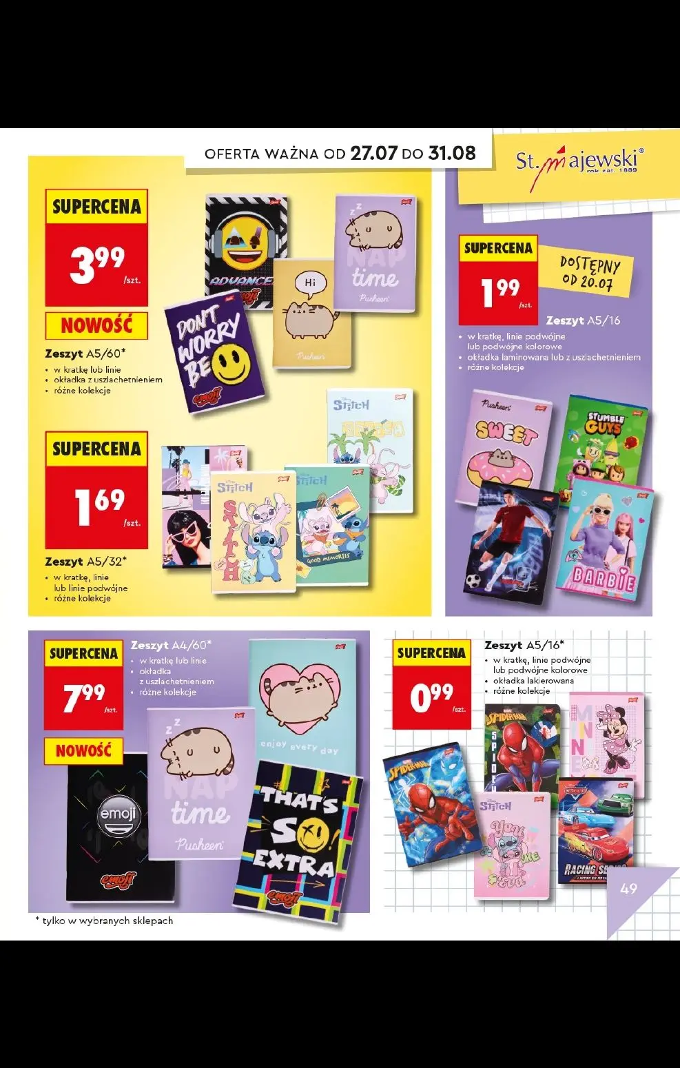 gazetka promocyjna Biedronka Do mojej szkoły idę! - Strona 49
