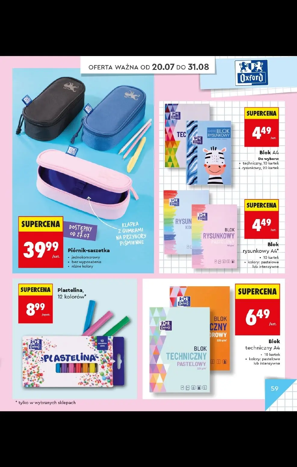 gazetka promocyjna Biedronka Do mojej szkoły idę! - Strona 59