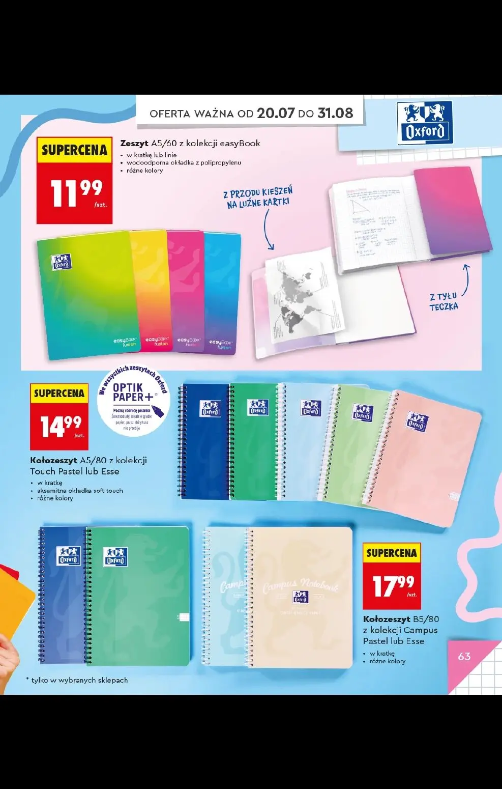 gazetka promocyjna Biedronka Do mojej szkoły idę! - Strona 63
