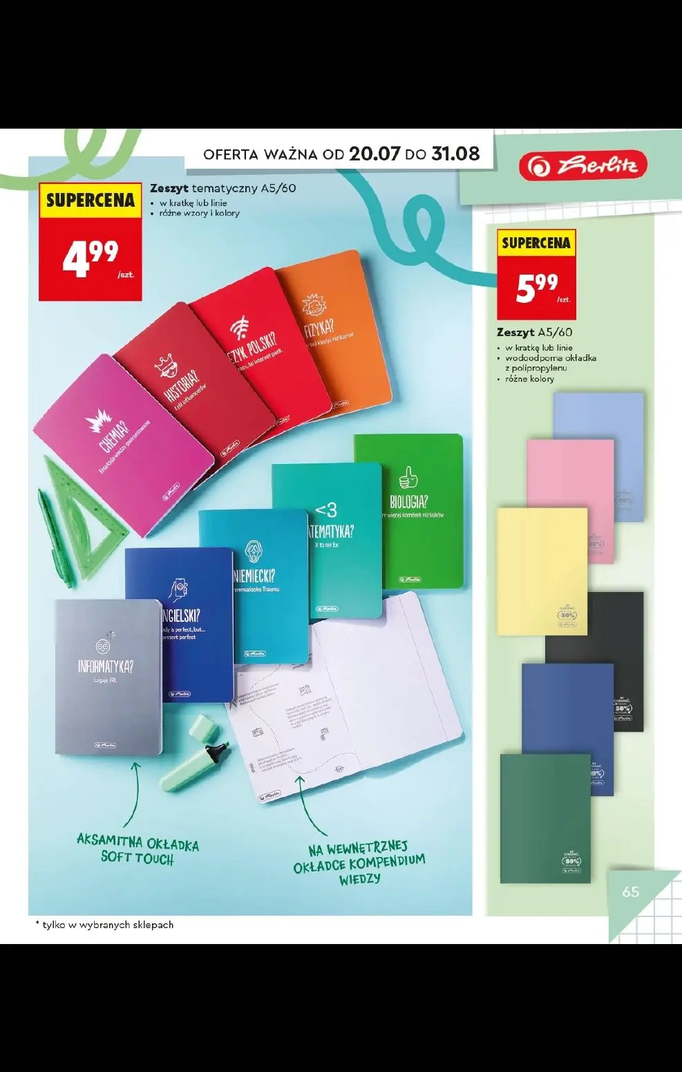 gazetka promocyjna Biedronka Do mojej szkoły idę! - Strona 65