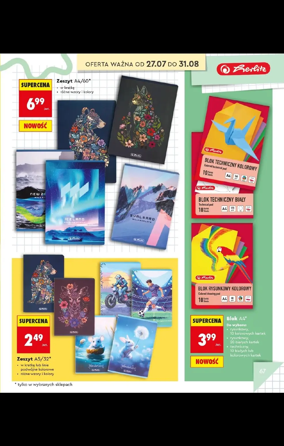 gazetka promocyjna Biedronka Do mojej szkoły idę! - Strona 67