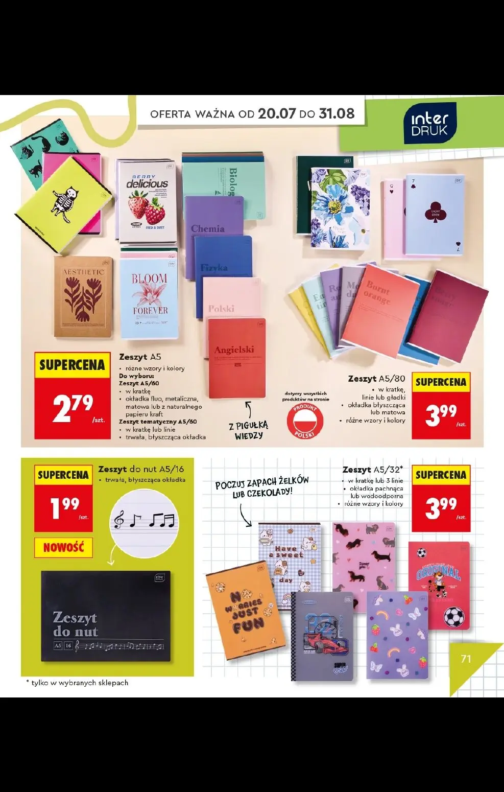 gazetka promocyjna Biedronka Do mojej szkoły idę! - Strona 71