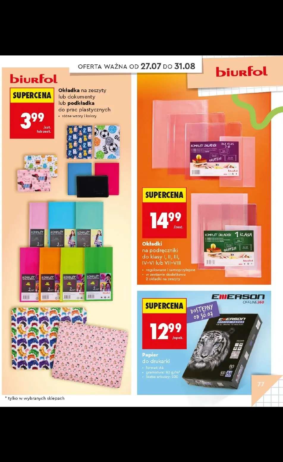 gazetka promocyjna Biedronka Do mojej szkoły idę! - Strona 77