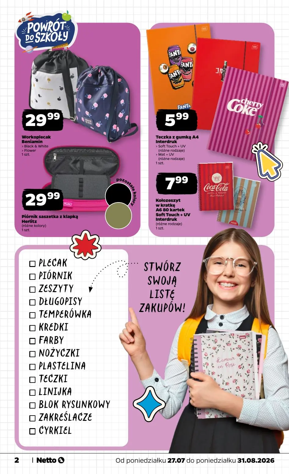 gazetka promocyjna NETTO Powrót do szkoły - Strona 2