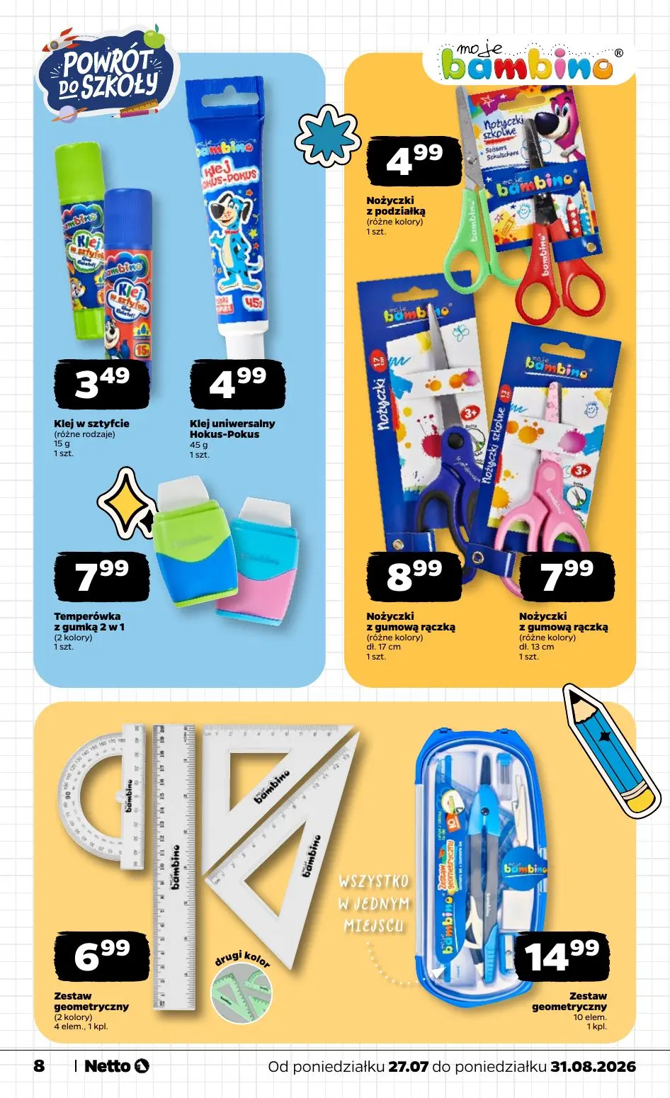 gazetka promocyjna NETTO Powrót do szkoły - Strona 8
