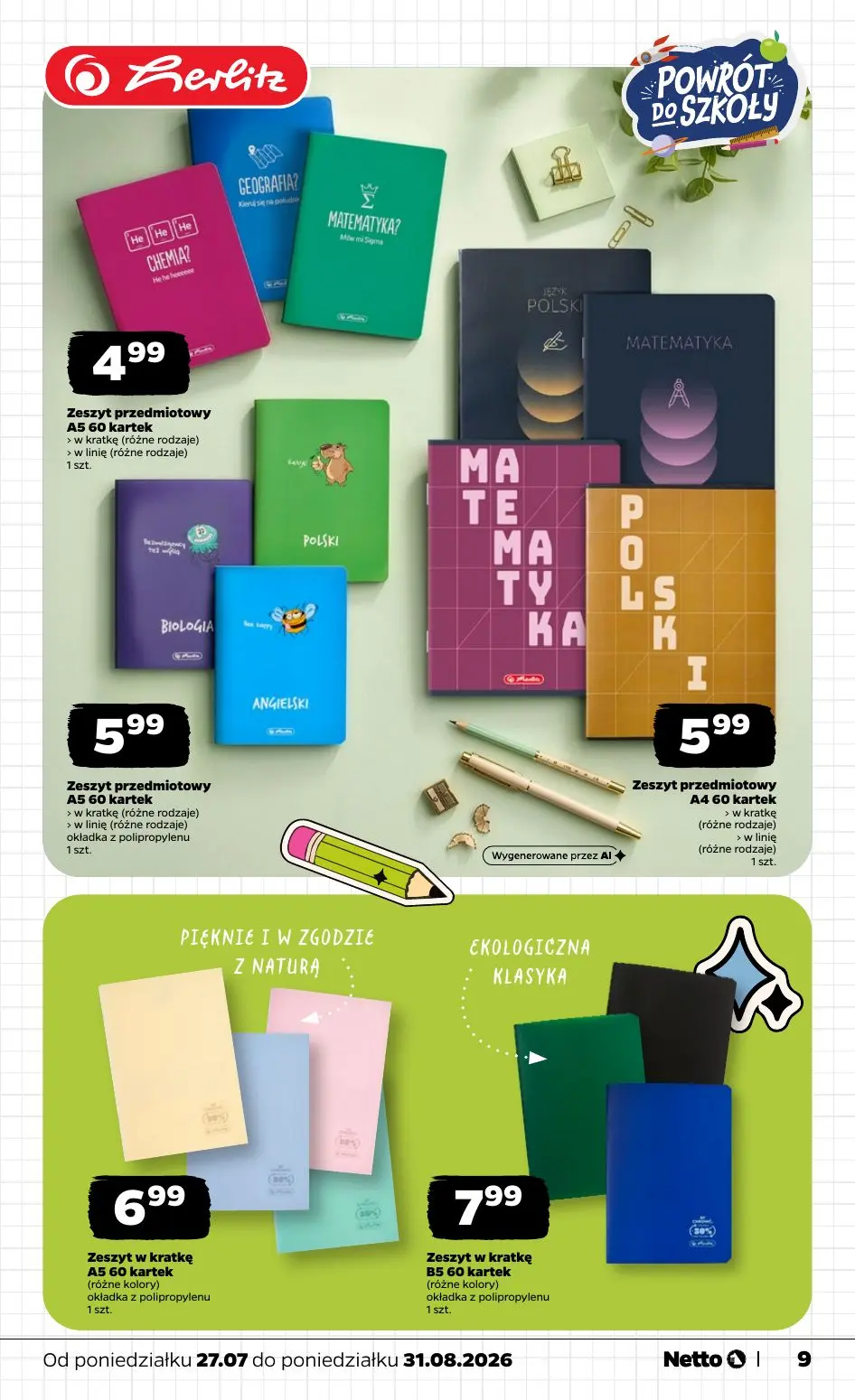 gazetka promocyjna NETTO Powrót do szkoły - Strona 9