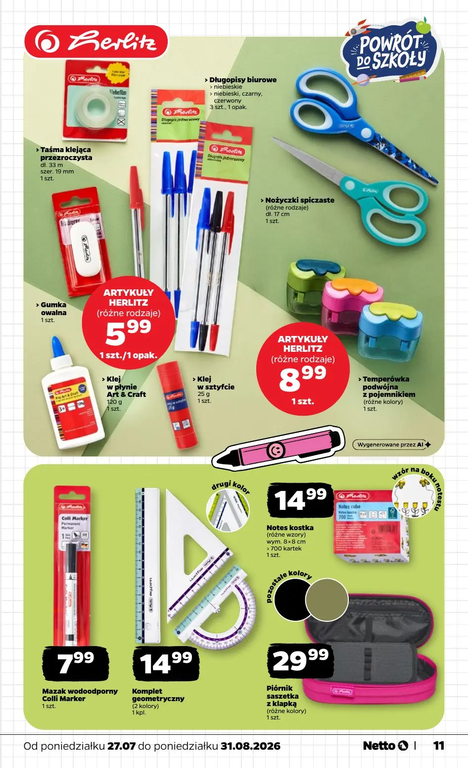 gazetka promocyjna NETTO Powrót do szkoły - Strona 11