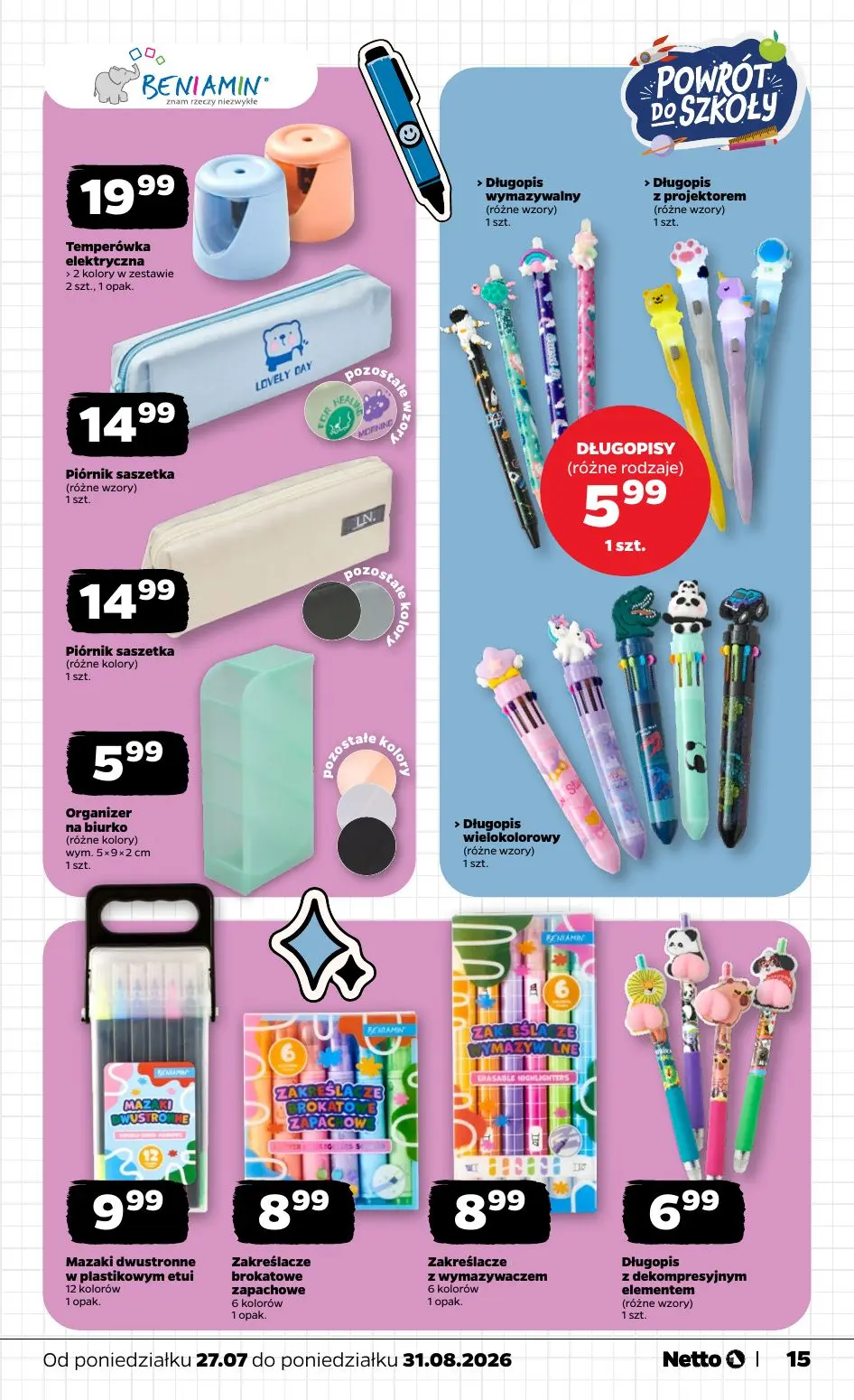 gazetka promocyjna NETTO Powrót do szkoły - Strona 15