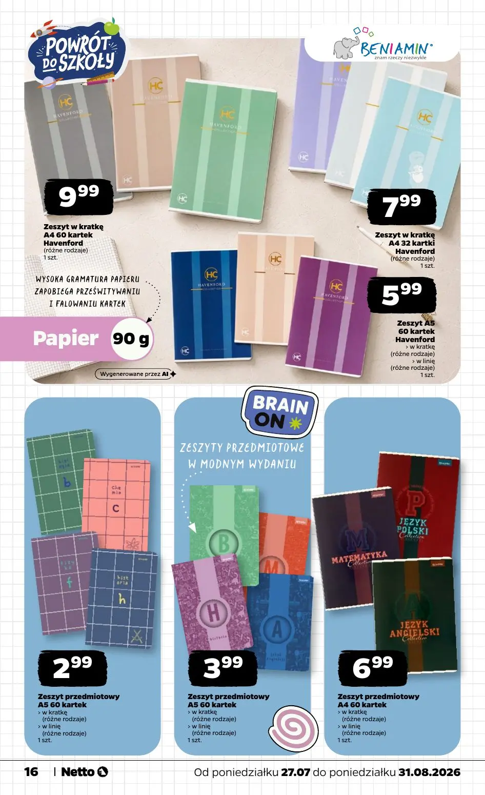 gazetka promocyjna NETTO Powrót do szkoły - Strona 16