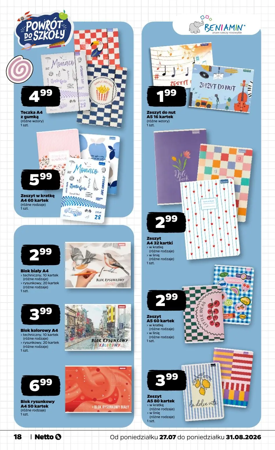 gazetka promocyjna NETTO Powrót do szkoły - Strona 18