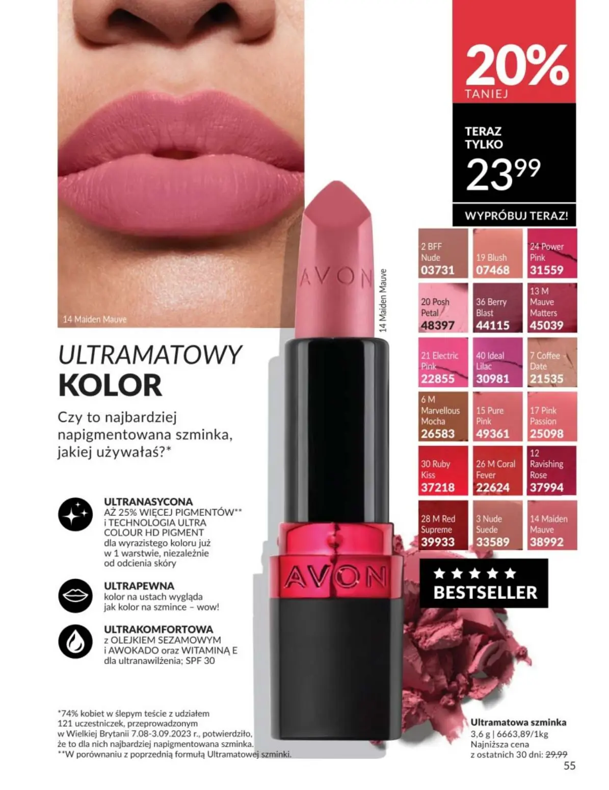 gazetka promocyjna AVON Aksamitny mus do ust - Strona 55