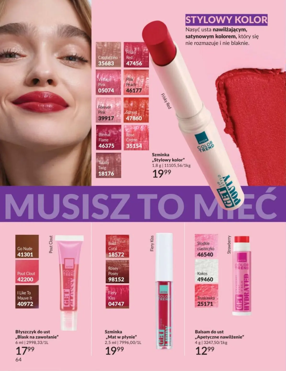 gazetka promocyjna AVON Aksamitny mus do ust - Strona 64