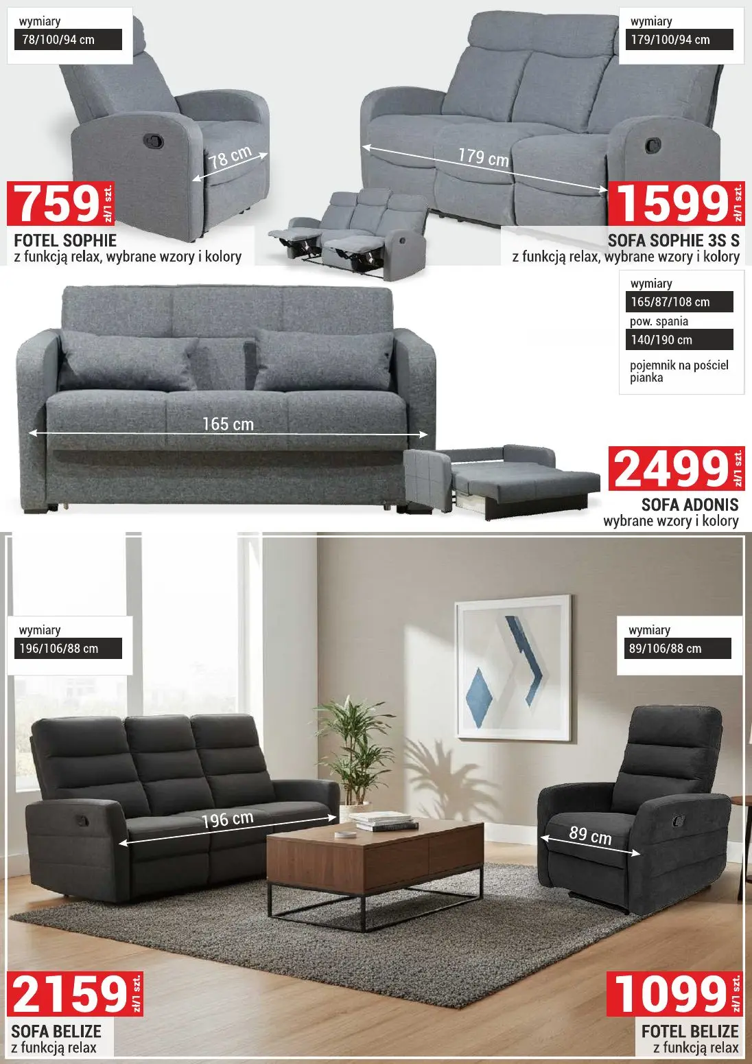 gazetka promocyjna Merkury Market Meble, wypoczynki, materace - Strona 21