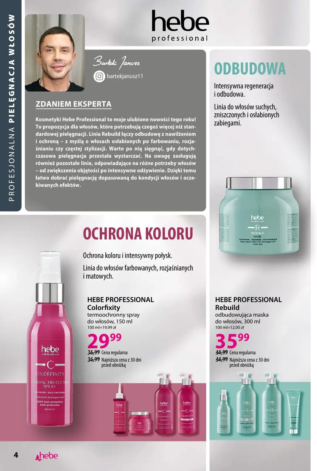 gazetka promocyjna hebe Kosmetyki profesjonalne - Strona 4