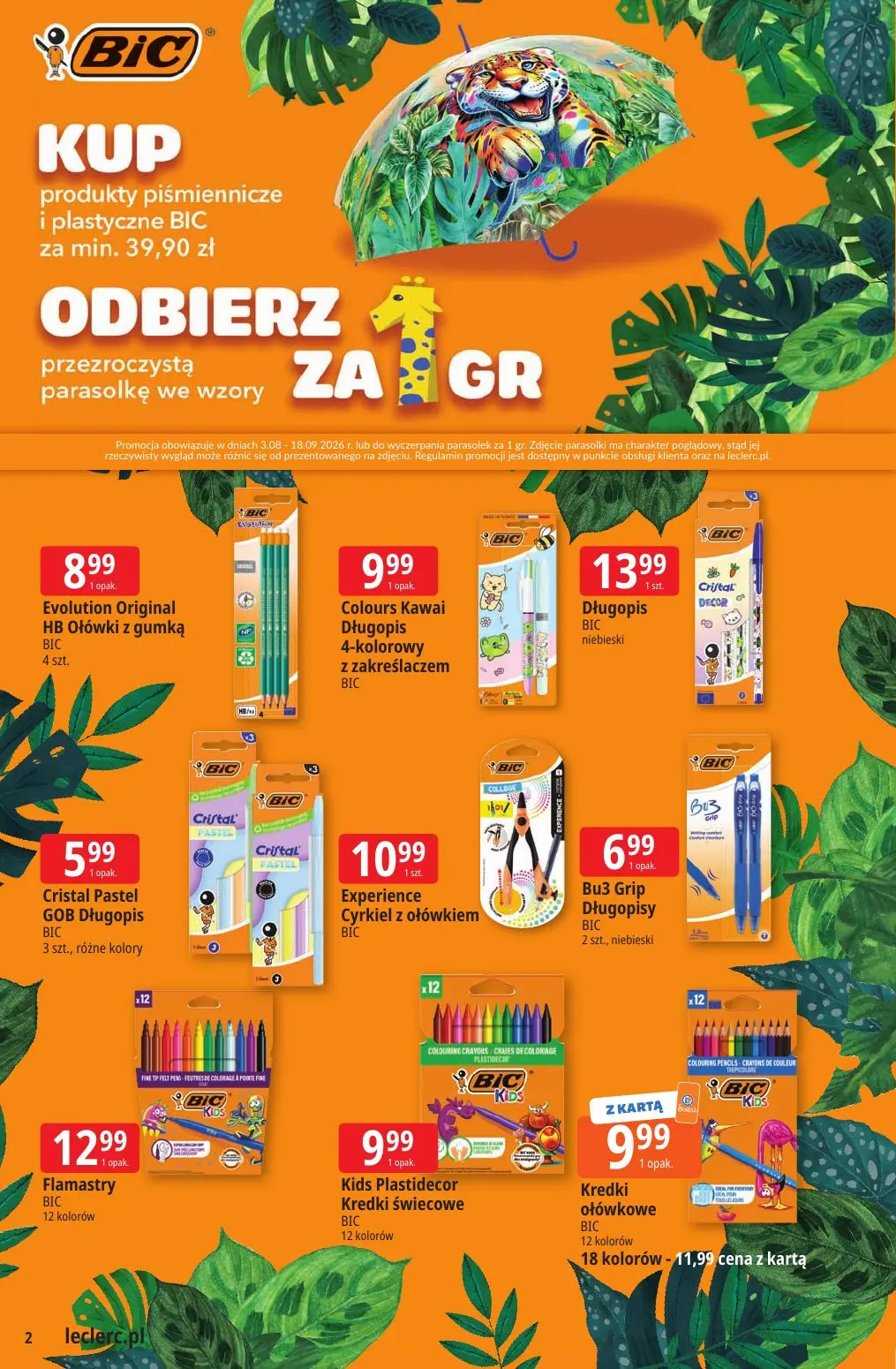 gazetka promocyjna E.Leclerc Powrót do szkoły - oferta rozszerzona - Strona 2