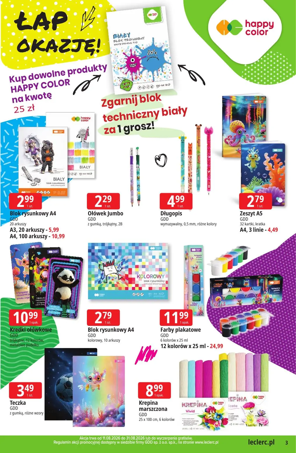 gazetka promocyjna E.Leclerc Powrót do szkoły - oferta rozszerzona - Strona 3