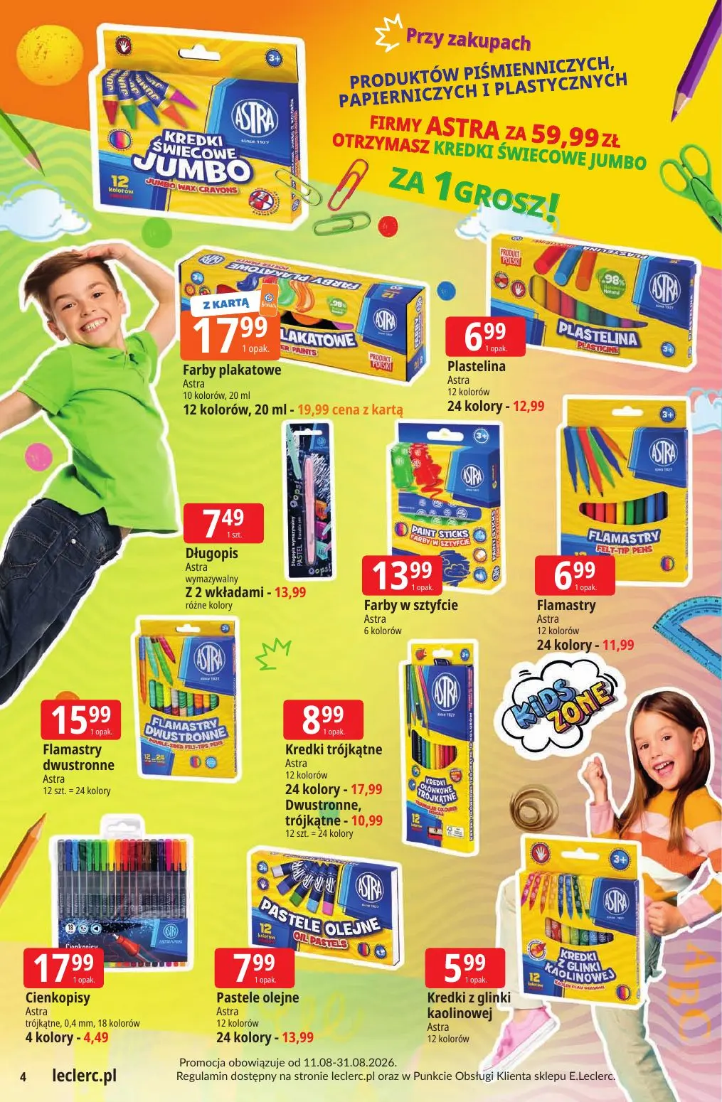 gazetka promocyjna E.Leclerc Powrót do szkoły - oferta rozszerzona - Strona 4