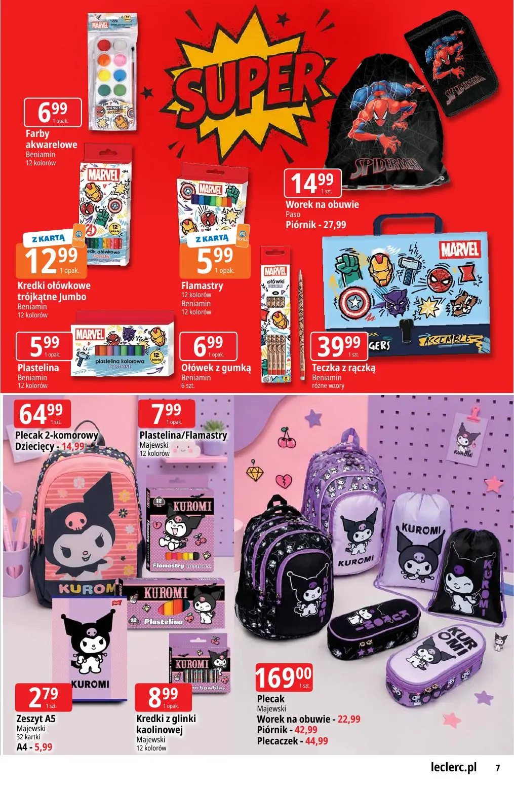 gazetka promocyjna E.Leclerc Powrót do szkoły - oferta rozszerzona - Strona 7