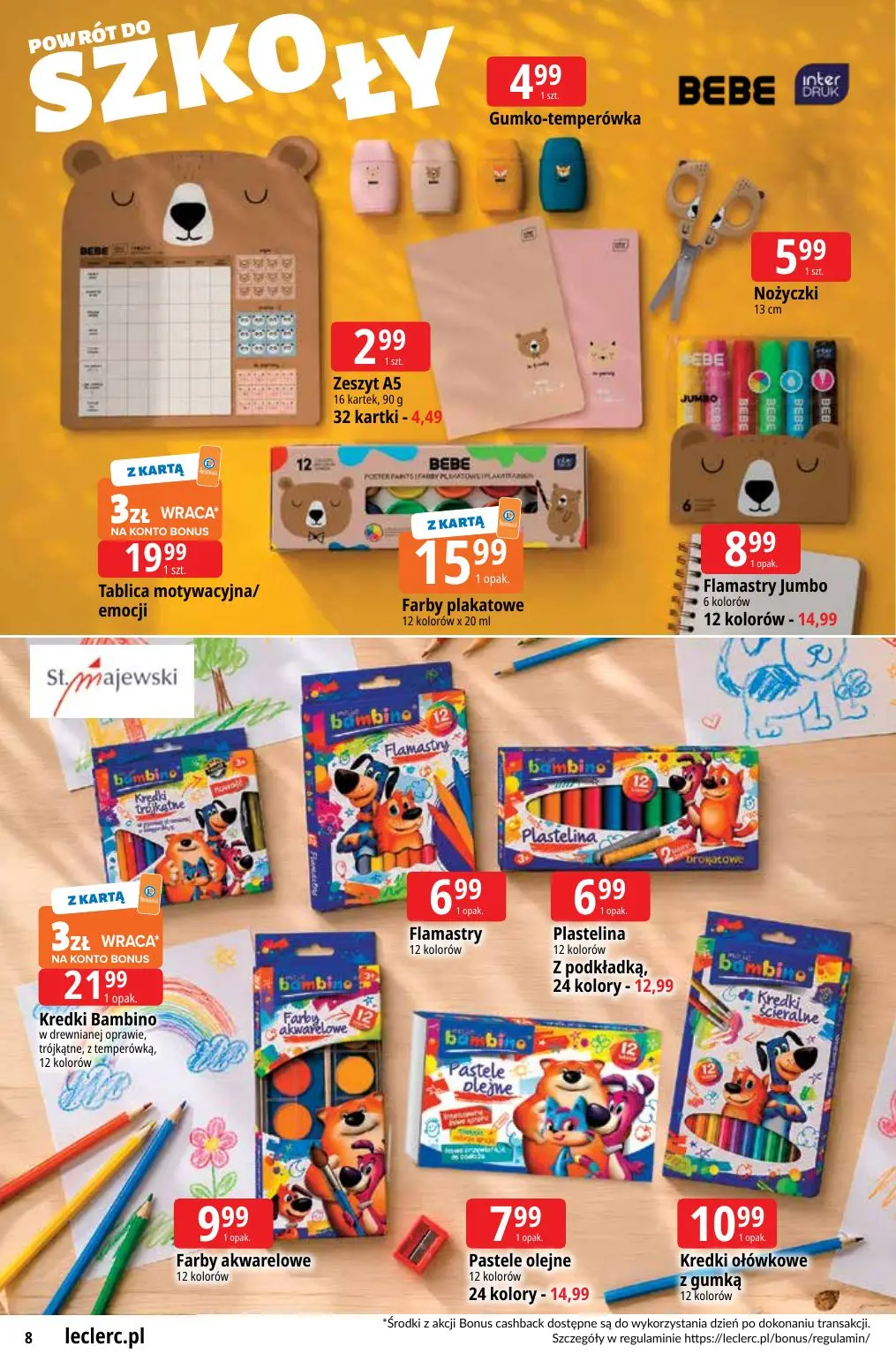 gazetka promocyjna E.Leclerc Powrót do szkoły - oferta rozszerzona - Strona 8