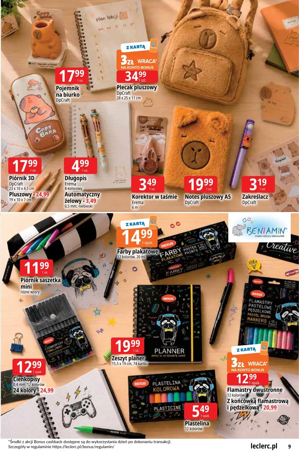 gazetka promocyjna E.Leclerc Powrót do szkoły - oferta rozszerzona - Strona 9