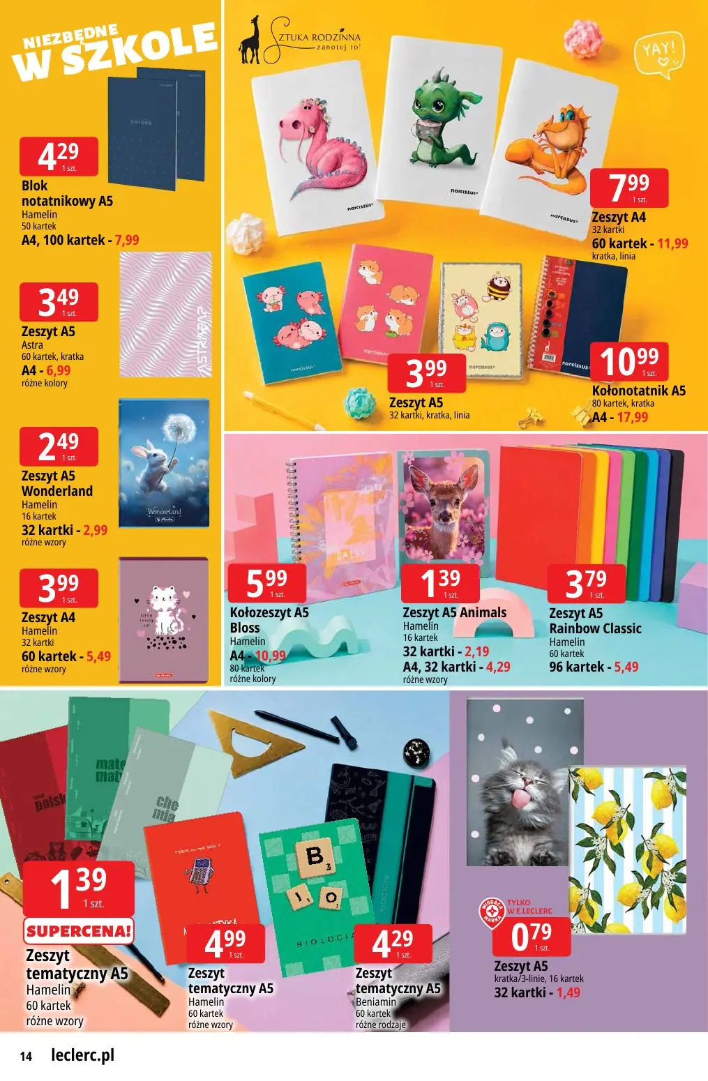 gazetka promocyjna E.Leclerc Powrót do szkoły - oferta rozszerzona - Strona 14