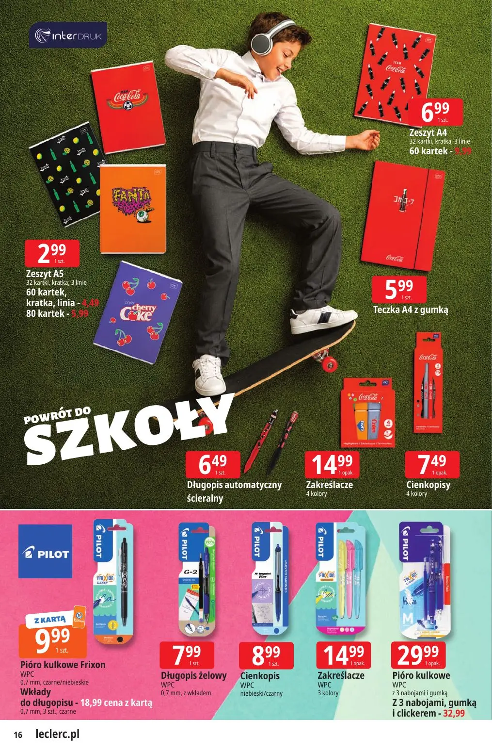 gazetka promocyjna E.Leclerc Powrót do szkoły - oferta rozszerzona - Strona 16