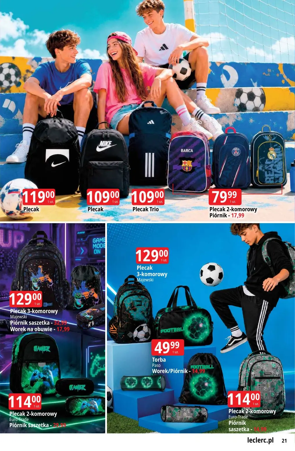 gazetka promocyjna E.Leclerc Powrót do szkoły - oferta rozszerzona - Strona 21