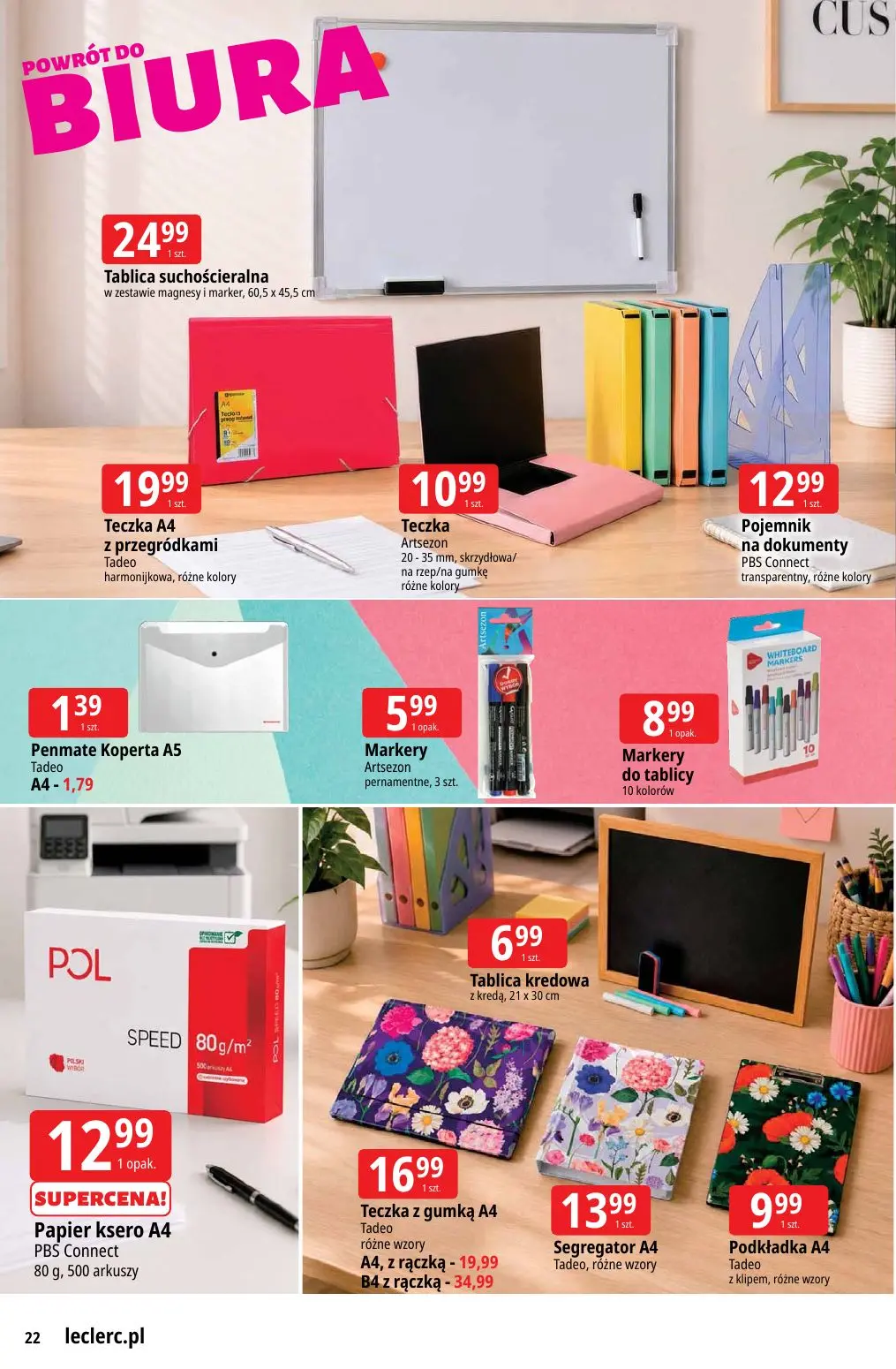 gazetka promocyjna E.Leclerc Powrót do szkoły - oferta rozszerzona - Strona 22