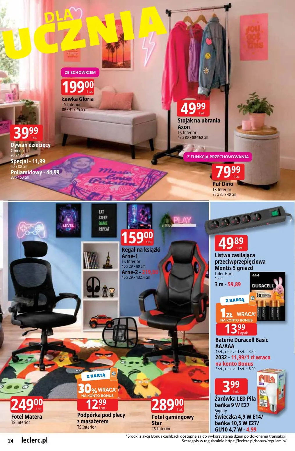 gazetka promocyjna E.Leclerc Powrót do szkoły - oferta rozszerzona - Strona 24
