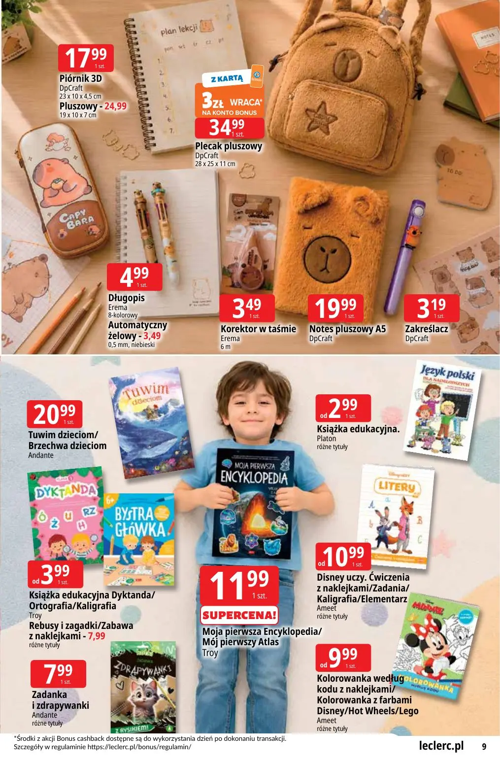 gazetka promocyjna E.Leclerc Powrót do szkoły - Strona 9