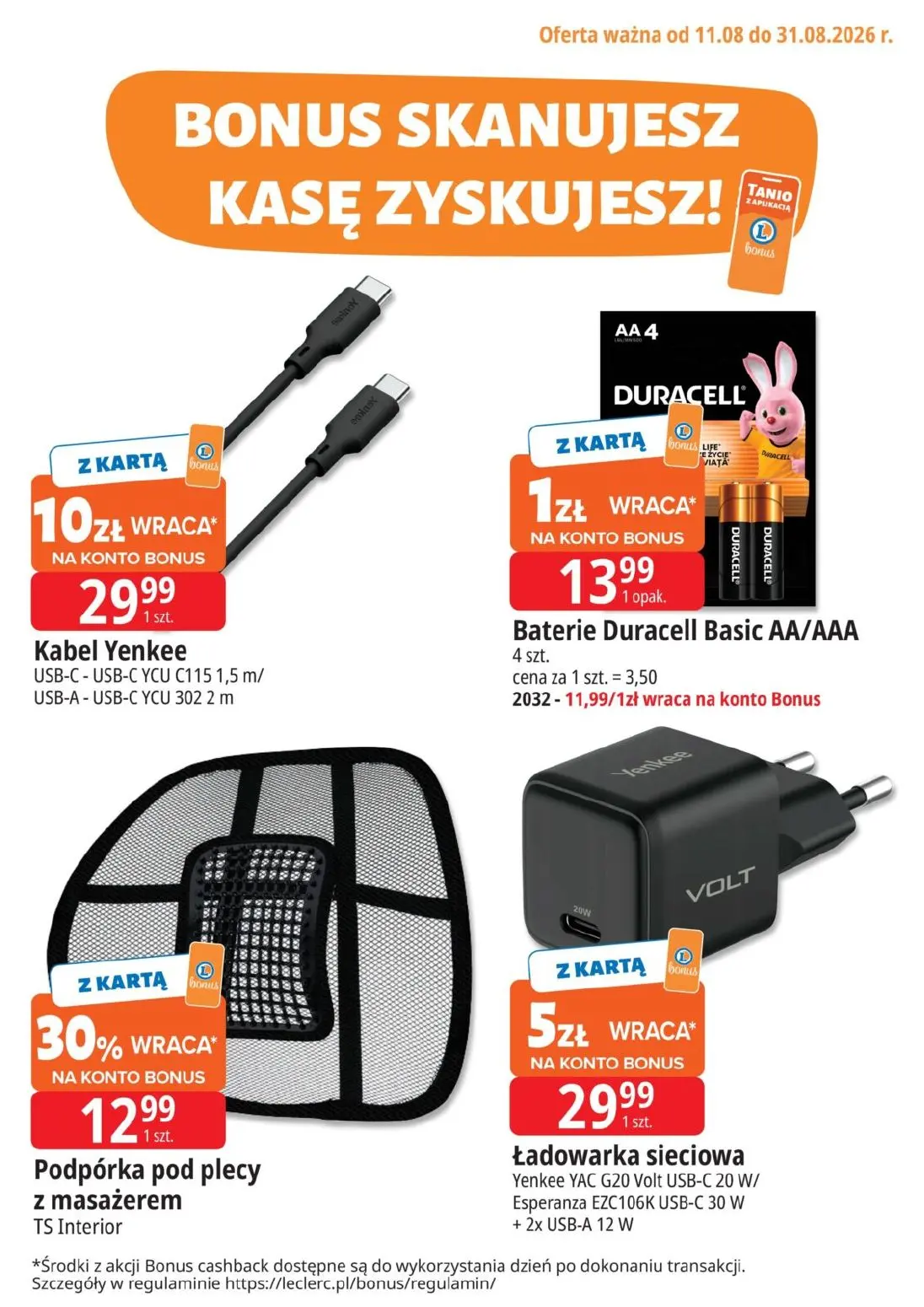 gazetka promocyjna E.Leclerc Bonus skanujesz kasę zyskujesz - Strona 3