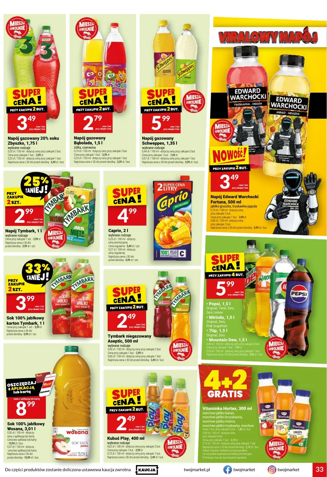 gazetka promocyjna Twój Market Gazetka spożywcza - Strona 33