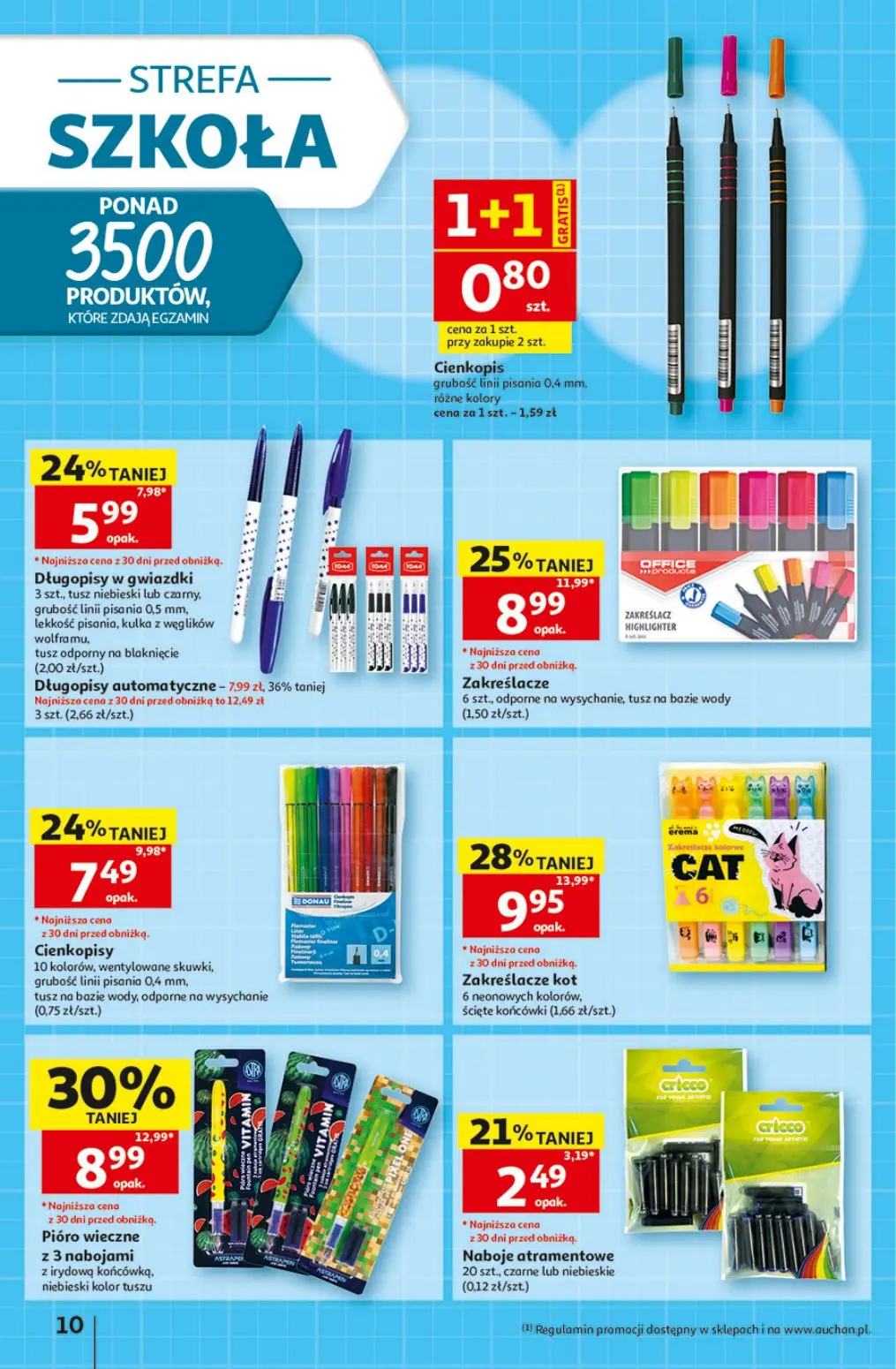 gazetka promocyjna Auchan Strefa Szkoła - Strona 10
