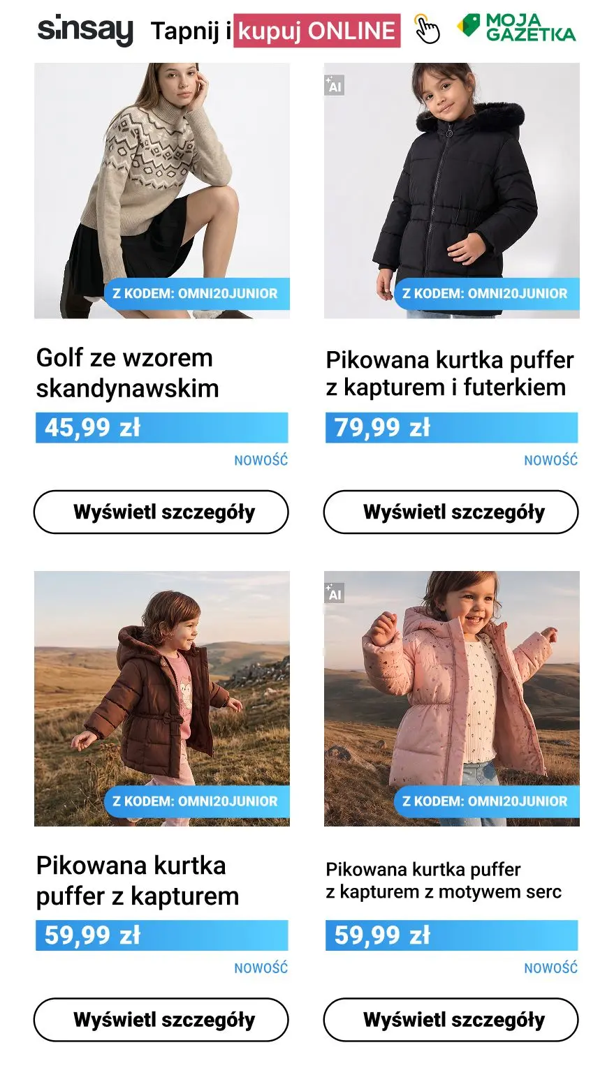 gazetka promocyjna Sinsay 🧸 -20% NA WSZYSTKO marki Sinsay dla dzieci - Strona 2