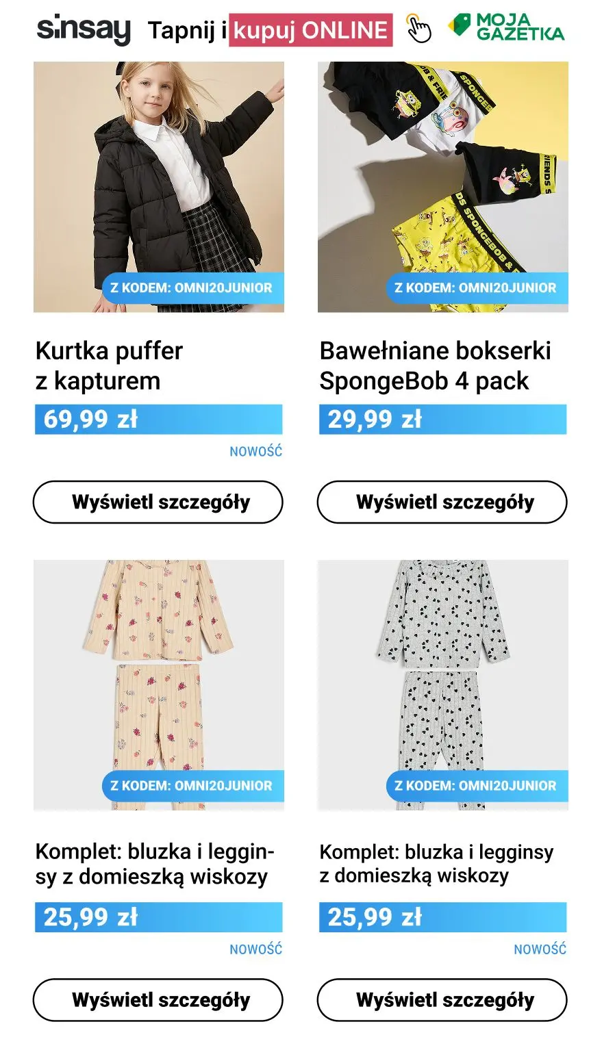 gazetka promocyjna Sinsay 🧸 -20% NA WSZYSTKO marki Sinsay dla dzieci - Strona 4