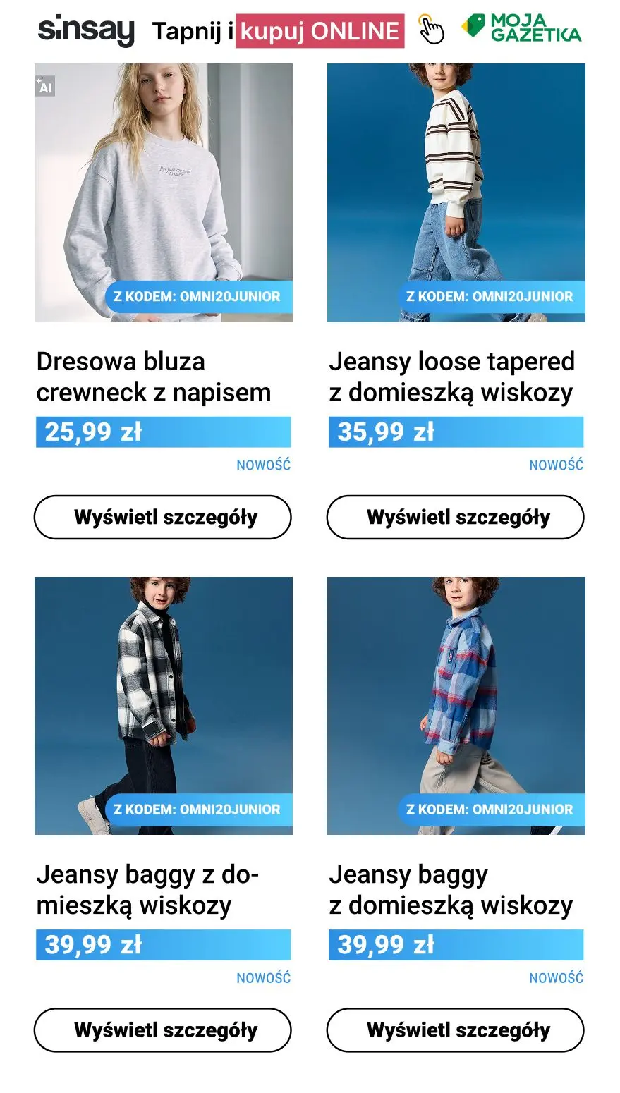 gazetka promocyjna Sinsay 🧸 -20% NA WSZYSTKO marki Sinsay dla dzieci - Strona 6