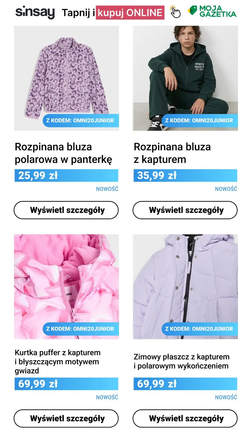 gazetka promocyjna Sinsay 🧸 -20% NA WSZYSTKO marki Sinsay dla dzieci - Strona 7