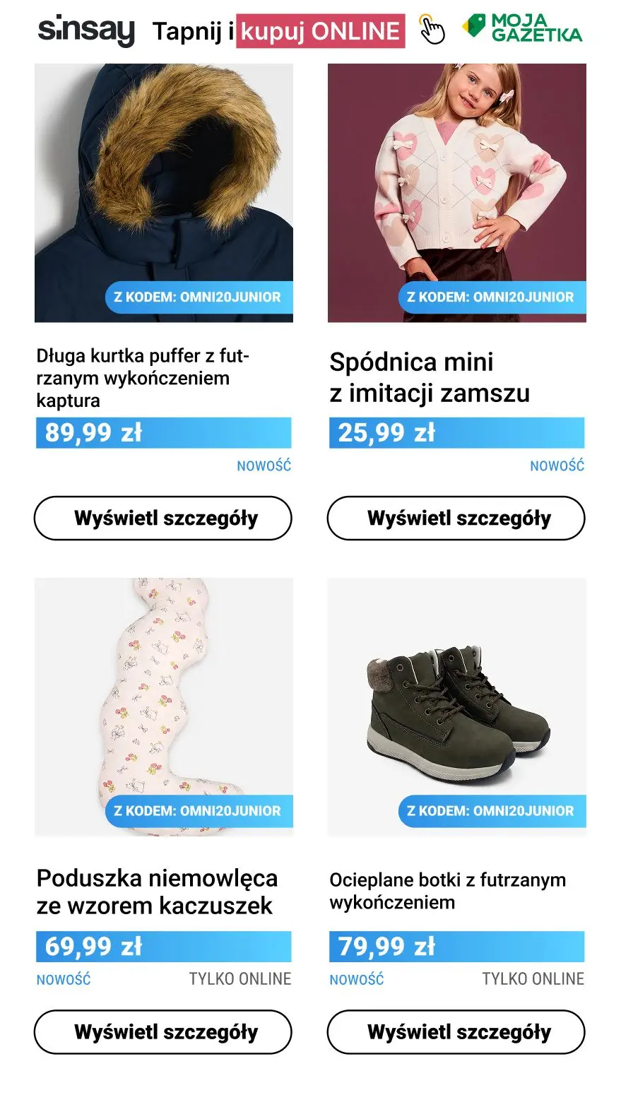 gazetka promocyjna Sinsay 🧸 -20% NA WSZYSTKO marki Sinsay dla dzieci - Strona 10