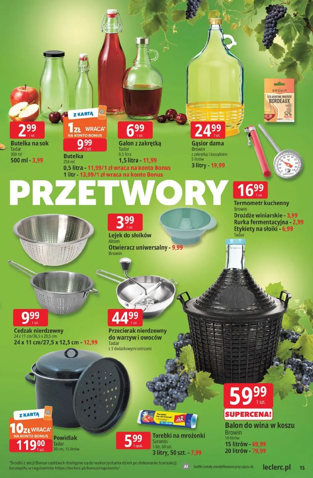 gazetka promocyjna E.Leclerc Sezon na przetwory - Strona 15