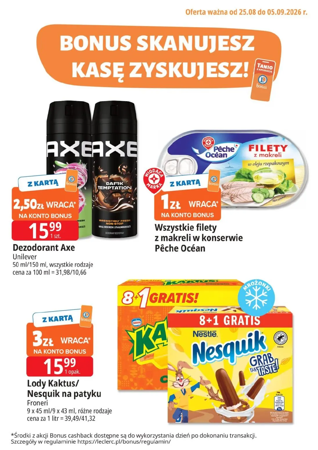gazetka promocyjna E.Leclerc Bonus skanujesz kasę zyskujesz - Strona 2