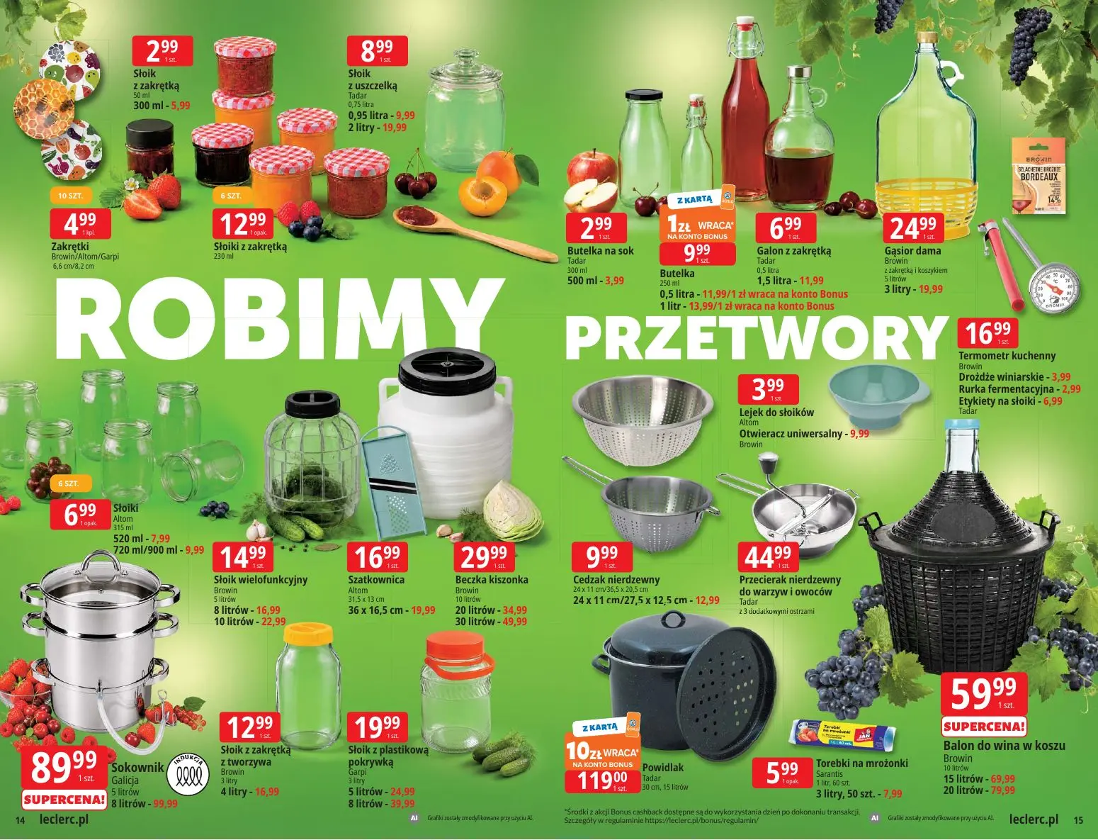 gazetka promocyjna E.Leclerc Sezon na przetwory - oferta rozszerzona - Strona 8